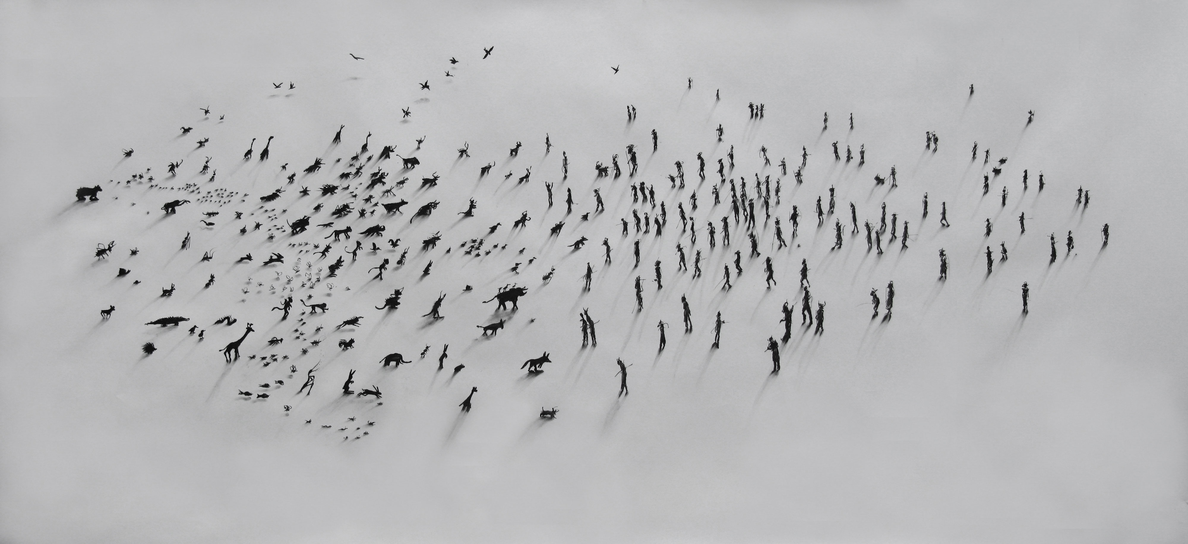 Hettie Goverts Origin Stories II | 250x 122cm | Charcoal - 2017